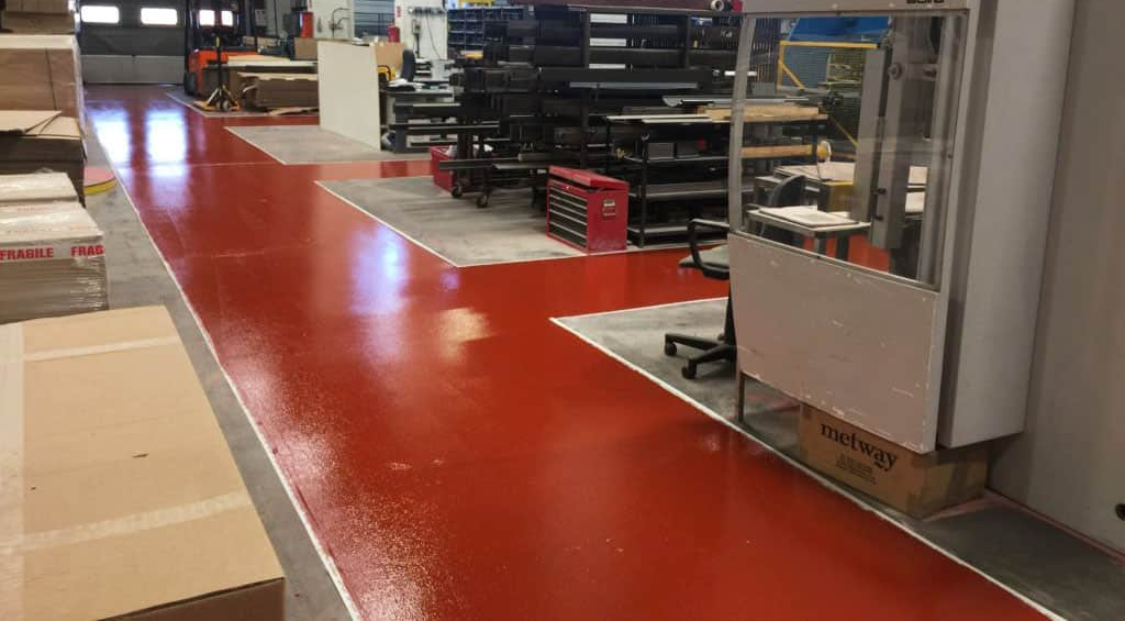 Thi công sơn epoxy chống trơn trượt